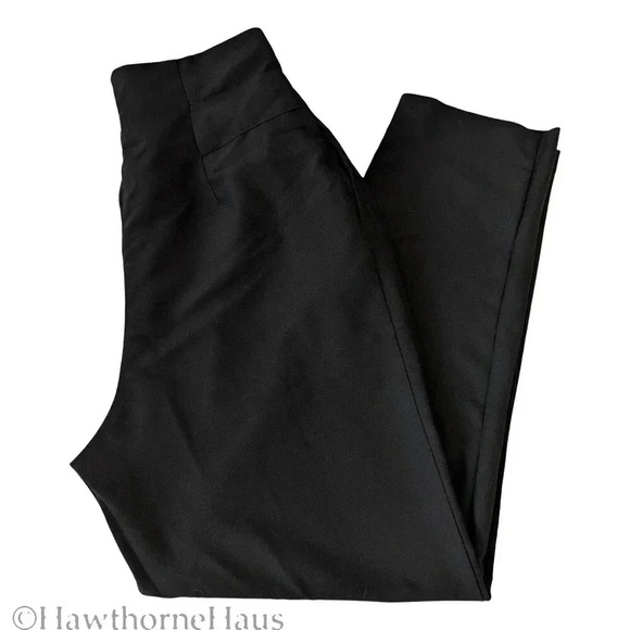 ASOS Design Black High Waist Dress Pants Size 6 Tapered Leg Stretch Pockets - Picture 2 of 9